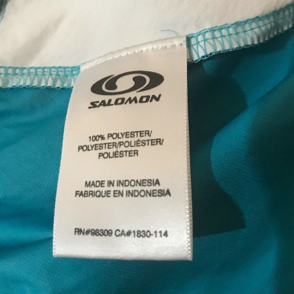 NWT Salomon XR Running Track Jacket M Medium Bay Blue Clima Windbreaker - Picture 8 of 8